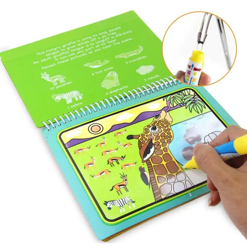 

Reusable Magic Water Drawing Book Kid Baby Doodle Drawing Board Toys Education Painting For Kids Drawing Toys