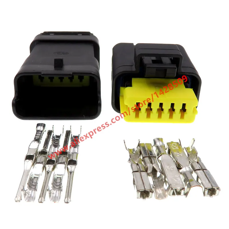 1 компл. 5-контактный женский и мужской 1,5 мм водонепроницаемый автомобильный Электрический проводной разъем 211PC052S0081 211 PC052S0081