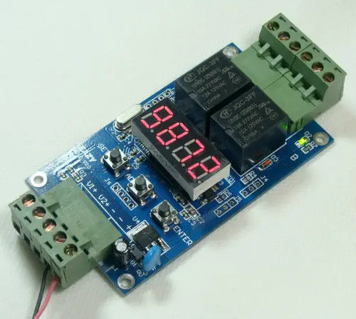 Двойной программируемый таймер задержки цикла реле 12 В|timer module|module 12vrelay module |
