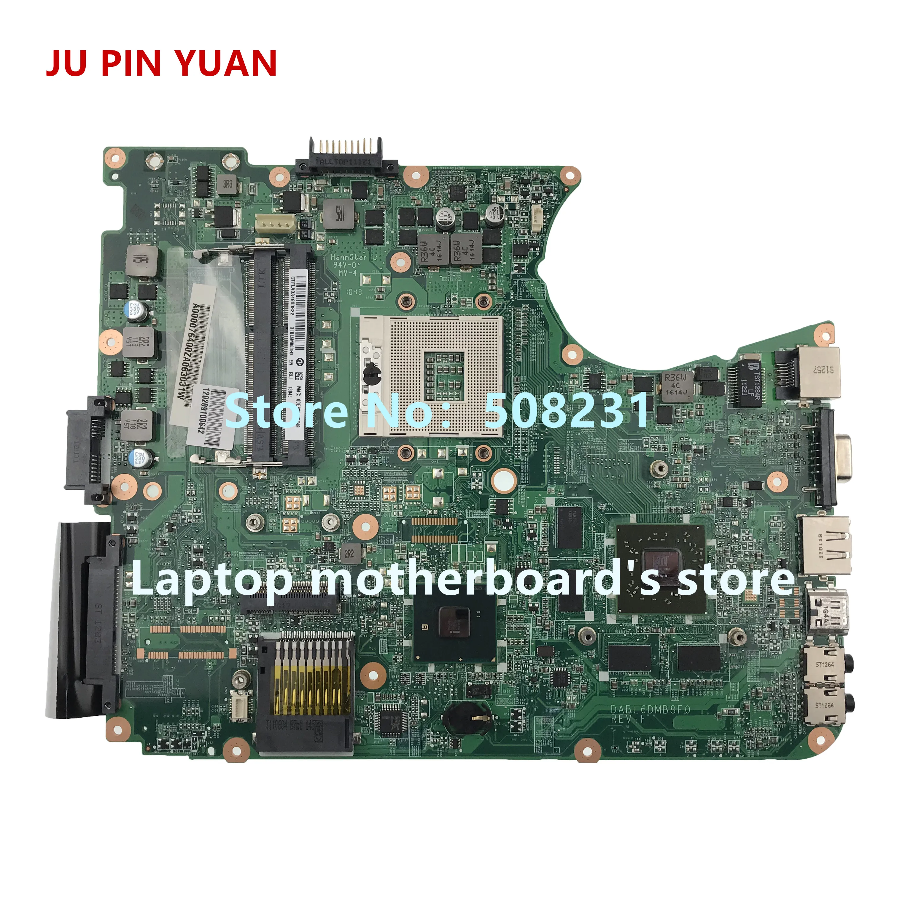 Материнская плата JU PIN YUAN A000076400 DABL6DMB8F0 для ноутбука toshiba satellite L650 L655 материнская