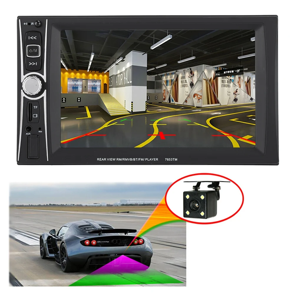 Портативный 6 дюйма HD 2 Din MP5/игрок WMA gps навигации громкой связи FM 2019 Фирменная