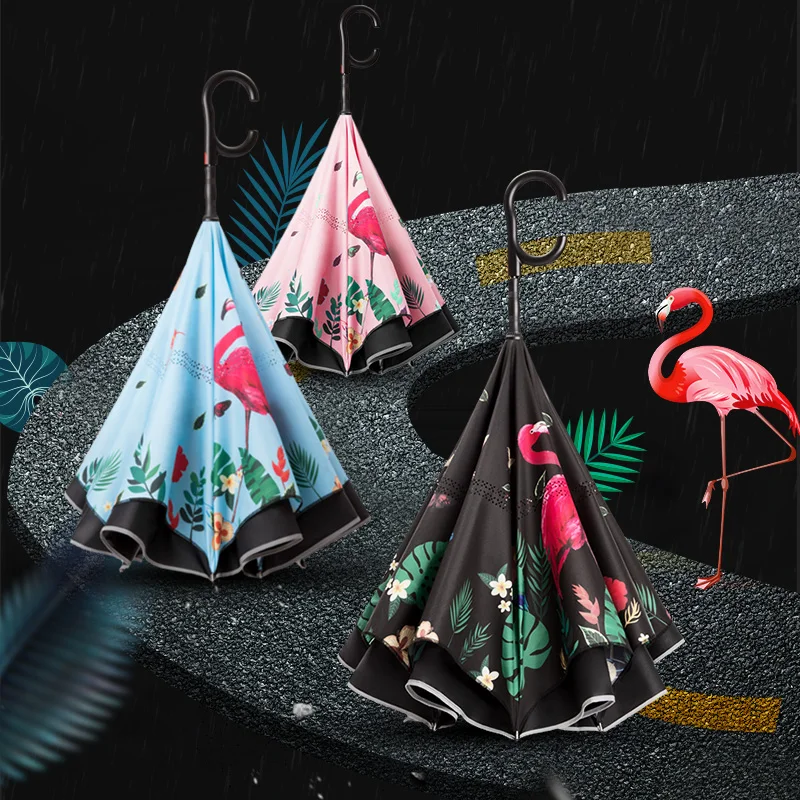 

2019 Firebird Reverse Umbrella Cartoon Animal Column Firebird Umbrella