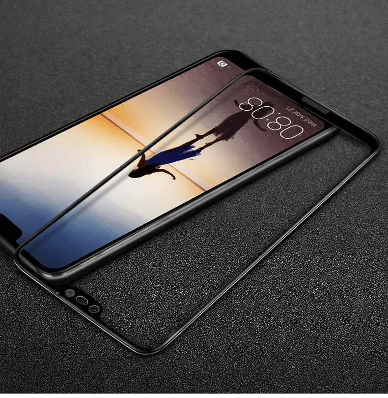 Цветная 3D изогнутая закаленная стеклянная пленка для Huawei P10 Lite 9H 0 26 мм из
