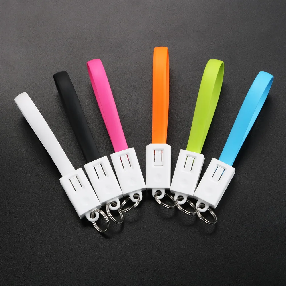 Автомобильный брелок для ключей с микро USB зарядным кабелем Android и iPhone