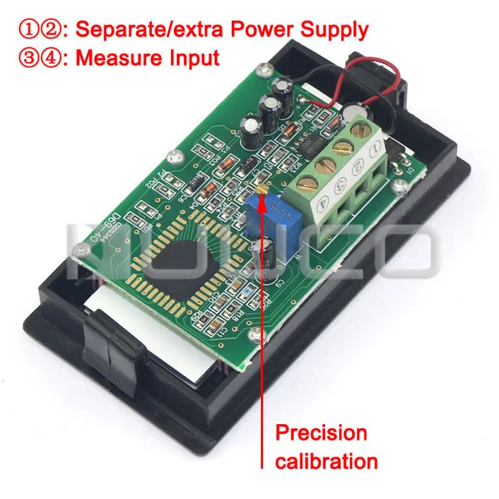 

5 PCS/LOT Digital Current Meter 0 ~1999uA AC Micro Amperage Measuring Panel Meter/Monitor Meter/Tester