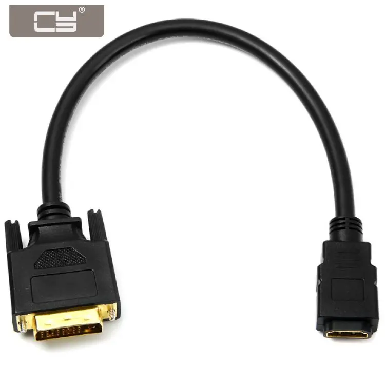 Переходник CY 10 см DVI 24 + 1 папа ale в HDMI совместимый мама кабель конвертер для ПК