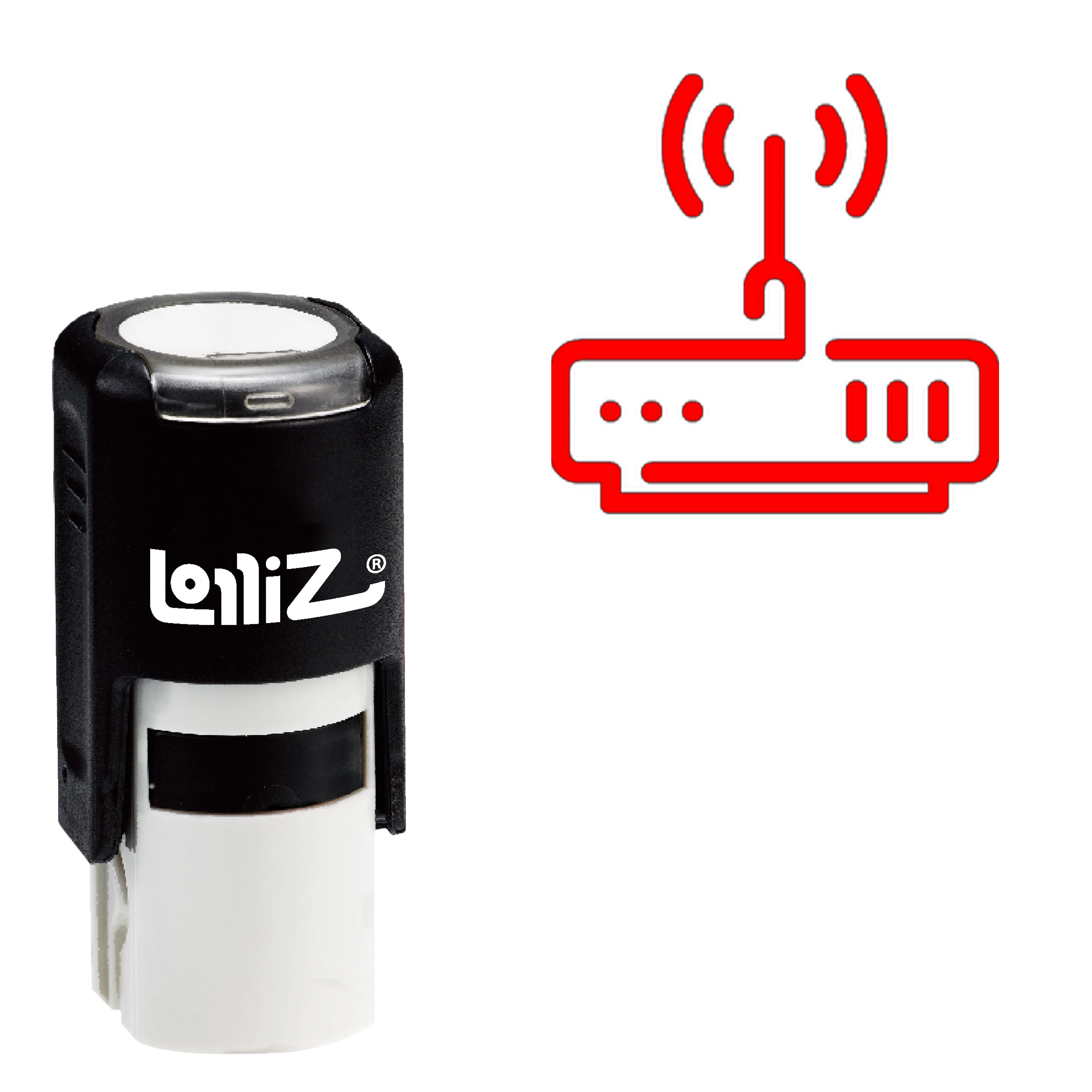 

LolliZ Router Self-Inking Rubber Stamp - Modern Symbol Series