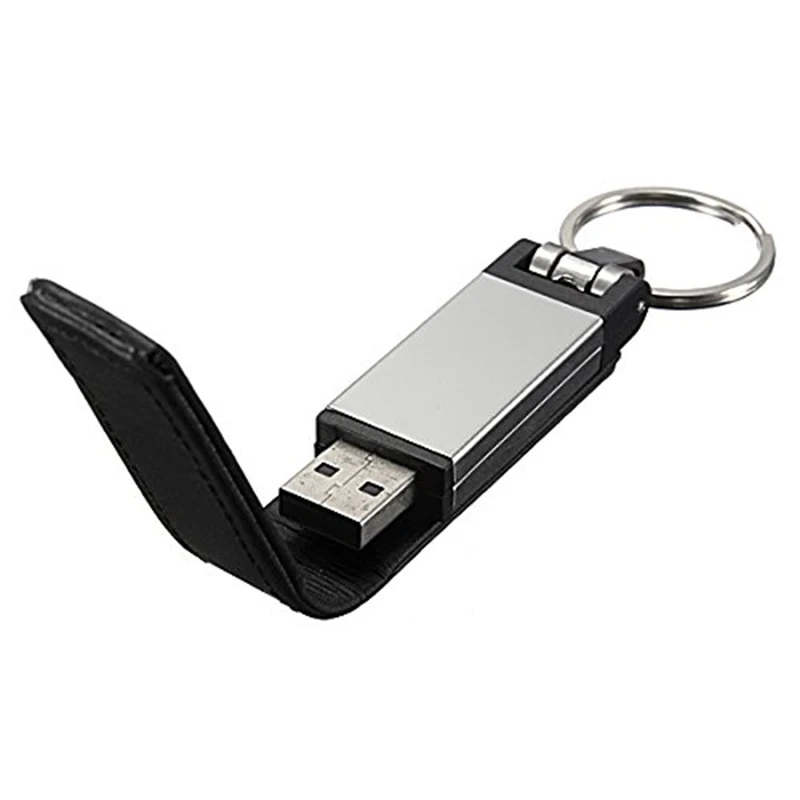 USB 2 0 кожаный чехол для ключей с памятью | Компьютеры и офис
