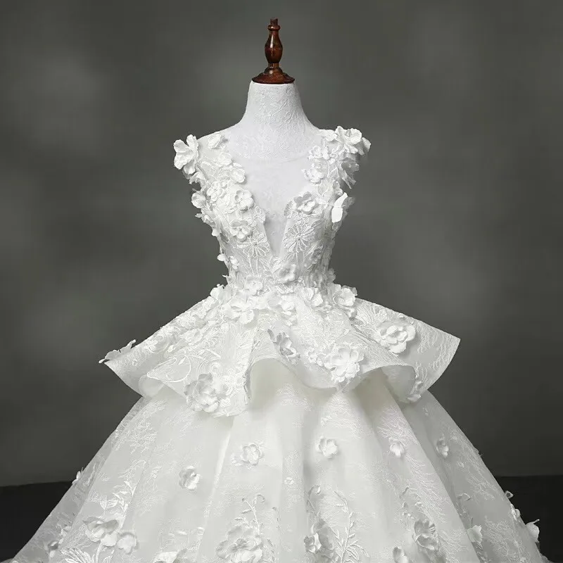 Vivian's Bridal роскошное свадебное платье принцессы с 3d цветочной аппликацией