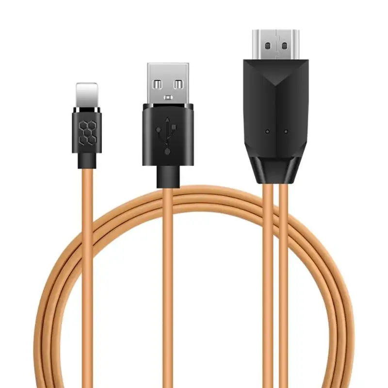 8Pin до 1080 P HDMI HDTV AV цифровой ТВ адаптер конвертер кабель провода для iPhone 6/7/8/X