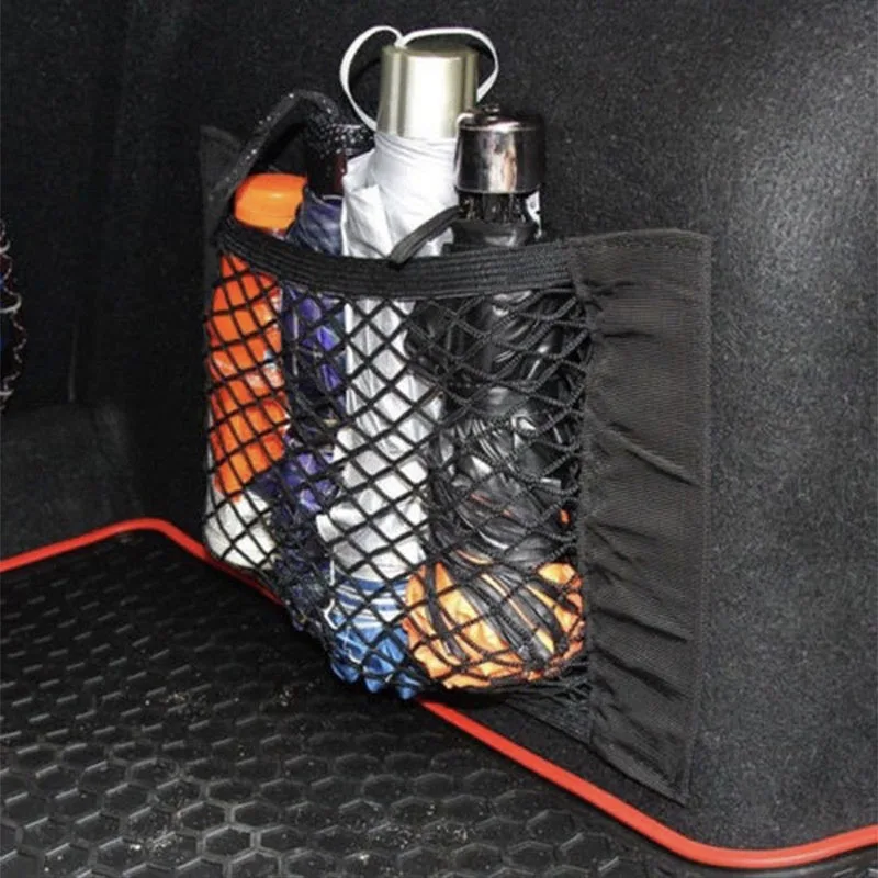 1 PCS Car Auto Back Rear Trunk Seat Elastic String Net Mesh Storage Bag Pocket Cages | Автомобили и мотоциклы