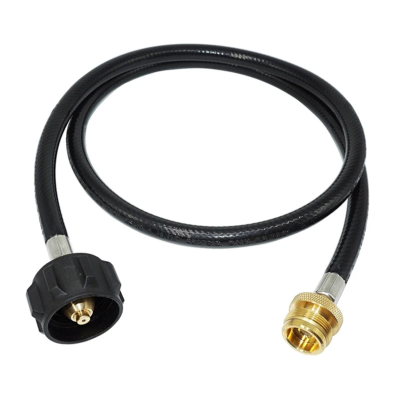 

4 Feet Propane Adapter Hose 1 lb to 20 lb Converter Replacement for QCC1/Type1 Tank Connects 1 LB Bulk Portable Appliance to 2