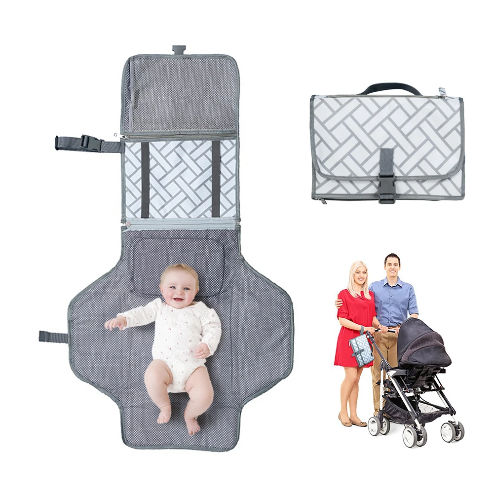 

Водонепроницаемый пеленальный коврик пеленки мнчества, Портативный чехол для детских подгузников коврик чистой ручной складной подгузник...