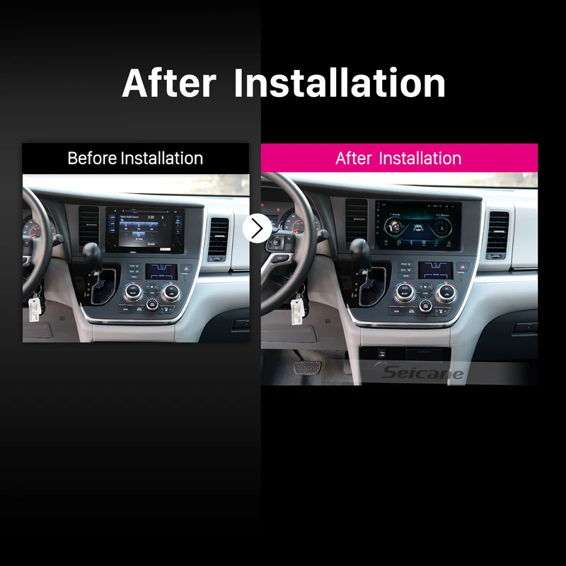 Seicane Multimedia Player Android 8.1 Car Radio GPS Head Unit For 2015 TOYOTA Sienna 9 Inch 2Din HD Touchscreen Wifi Bluetooth x |