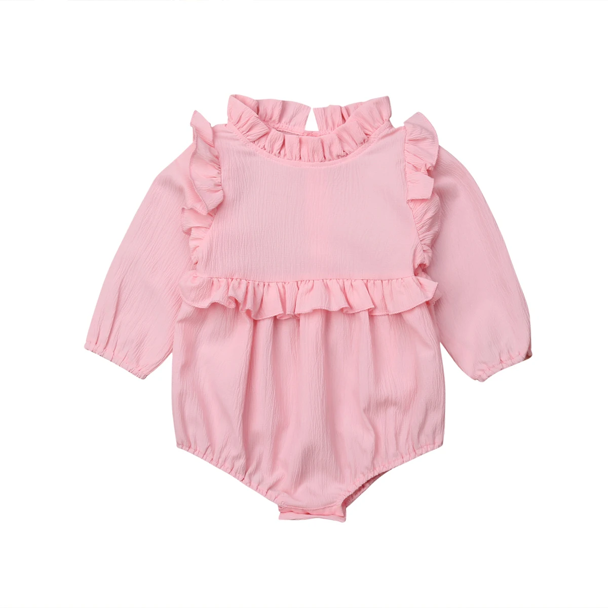 Newborn Baby Girls Princess Cotton Tops Long Sleeve Ruffles Romper Jumpsuit Outfits Clothes | Детская одежда и обувь