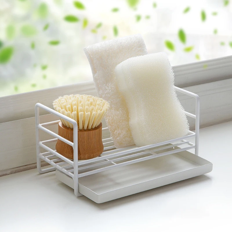Promotion! Wrought Iron Sponge Storage Rack Pool Shelf Home Kitchen Countertop Sink Rag Debris Drain Floor Type | Дом и сад