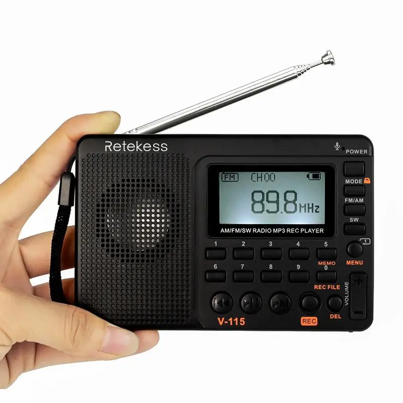 Радио Музыкальный плеер динамик Поддержка AM FM Карманный приемник