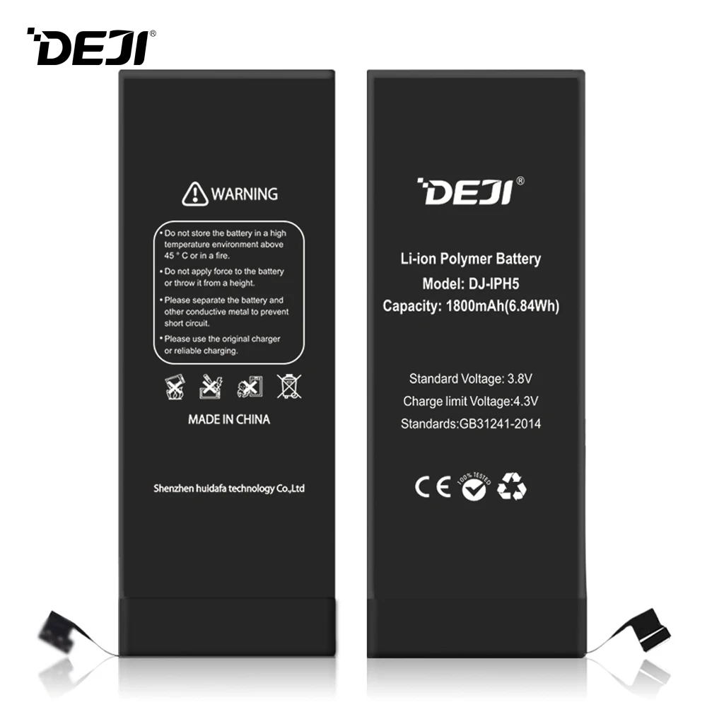 Аккумулятор Deji 1800 мАч для iPhone 5 5G Apple iPhone5 встроенный литий полимерный аккумулятор