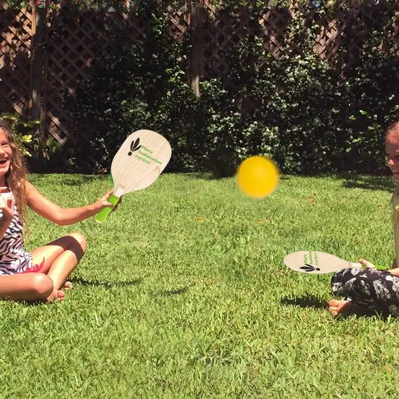 

Beach Paddle Ball Badminton Tennis Game Beach Ping-pong Cricket Racket Cricket Outdoor Racket Game For Adults Children