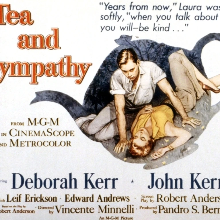 Чай и сочувствие нам плакат искусство слева: Джон Керр Дебора 1956 фильм Masterprint (14x11)