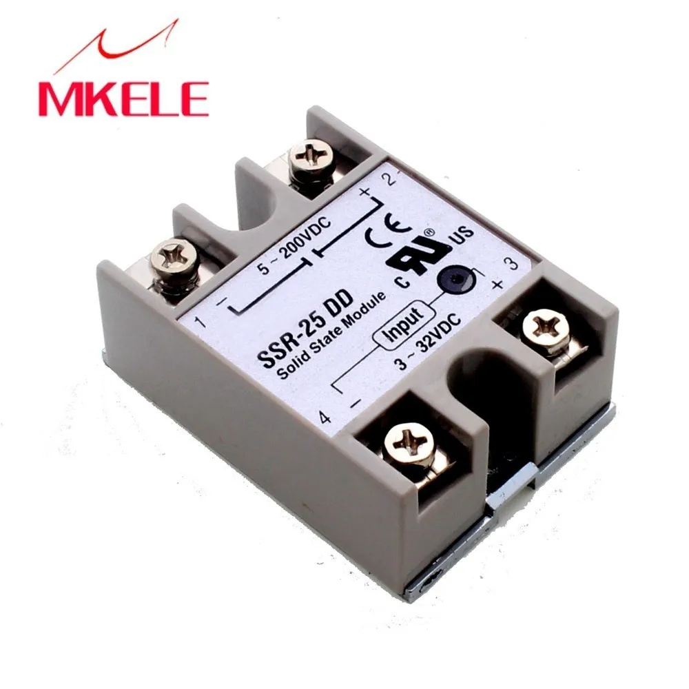IMC Горячий Новый пластиковый металлический твердотельный реле SSR DC 25A 3 32VDC/5 60VDC|ssr