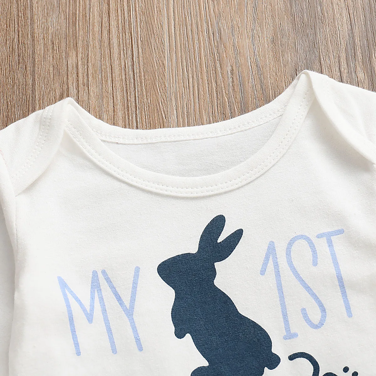 Spring Easter 3Pcs Outfits Newborn Boy Girl Infant Long Sleeves Bodysuit+Pants Hat Bunny Rabbit Clothes Set 0-18M | Детская одежда и