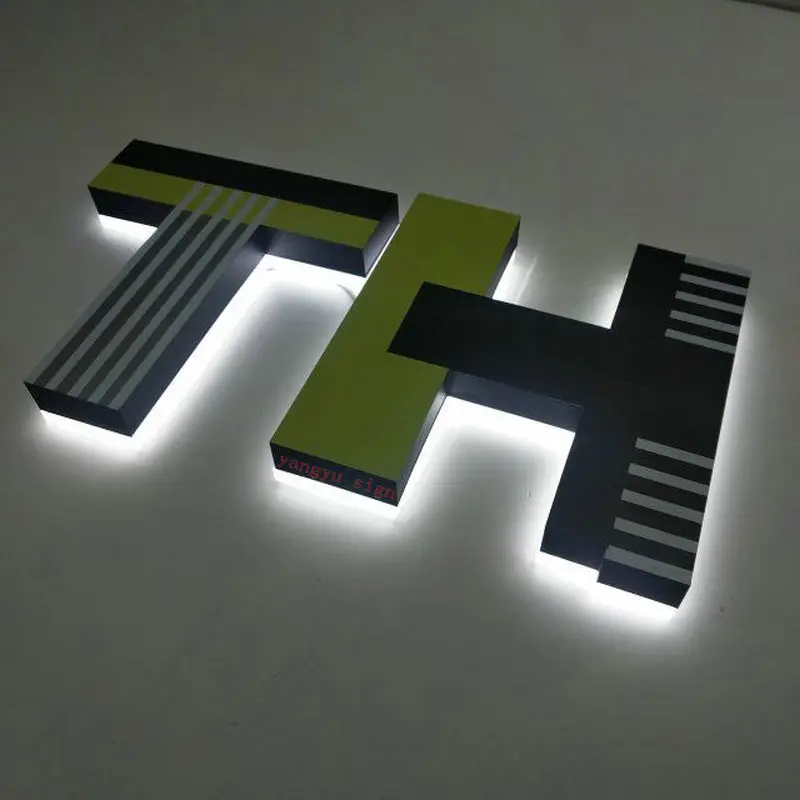 

Factory 3d led illuminated letters alphabet backlit letters for advertising signages