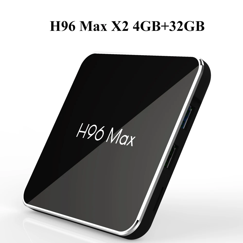 H96 MAX X2 Android 8 1 ТВ BOX Amlogic S905X2 DDR4 4 Гб оперативной памяти 32 встроенной 2 4G Wi Fi 5 ГГц Bluetooth