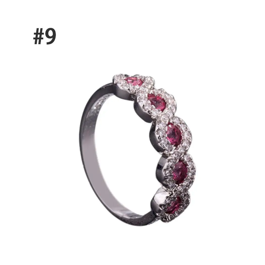 Women Fashion Round Rhinestone Casual Engagement Ring Wedding Party Approx 3g 2 1cm 0 8inch 0cm | Украшения и аксессуары