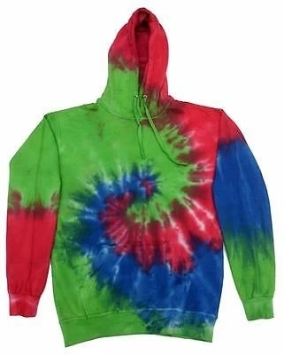 ISLAND RAINBOW SWIRLS толстовка с капюшоном для взрослых XXLG зимняя куртка tie-dye | Спорт и