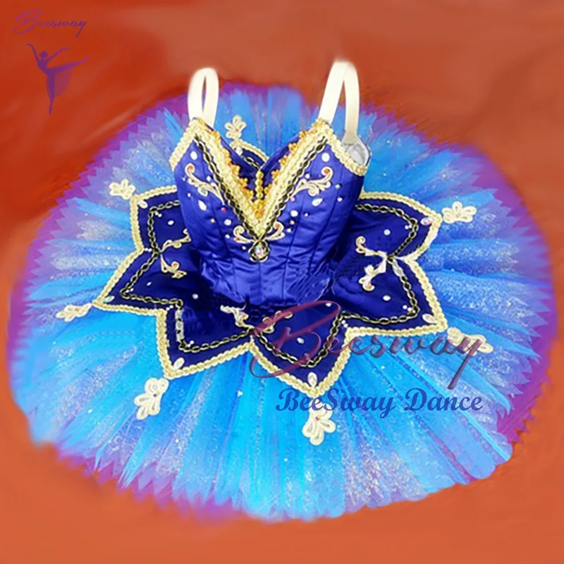 

Blue Women Esmeralda Ballet Tutus skirt Professional pancake tutu for girls Adult classical Professional ballet tutu dress