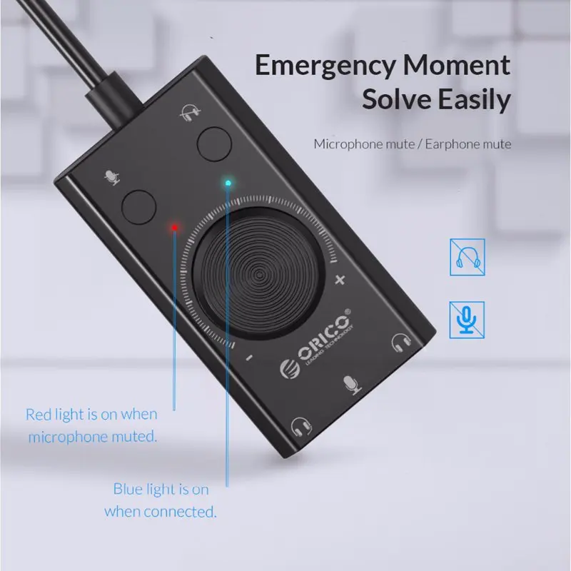 Внешняя Usb звуковая карта стерео микрофон динамик гарнитура аудио разъем кабель