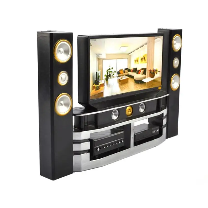 Мини кукольная мебель Hi-Fi ТВ-шкаф набор цветочный диван для девочки кукольные