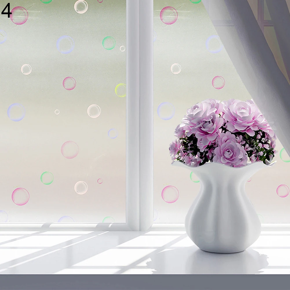 Ванная комната бабочка пузырь цветок матовый декоративный конфиденциальности