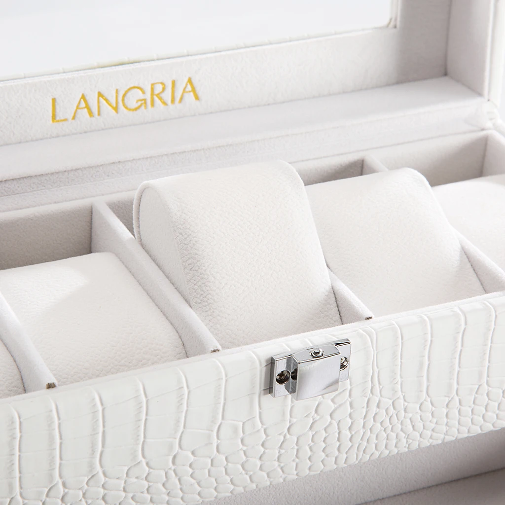 LANGRIA 5 портовый часы Дисплей коробка с нижней частью ювелирные изделия лоток