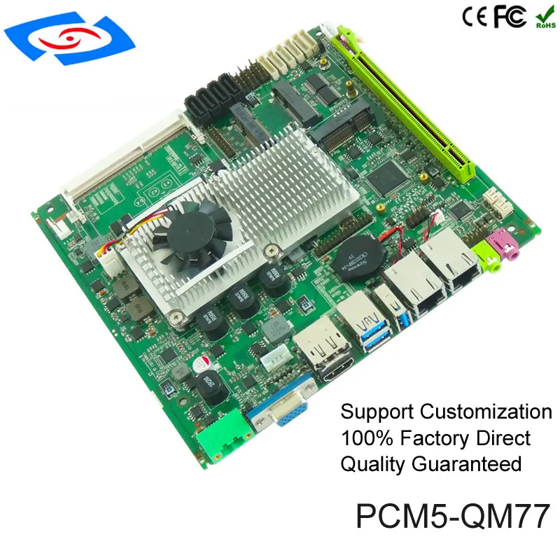 

170*170mm mini ITX industrial motherboard Support Intel Core I3/I5/I7 Prossor and 2 X DDR3