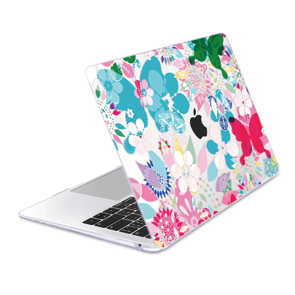 Чехол для ноутбука Redlai Macbook Air Pro retina 11 12 13 15 дюймов с сенсорной панелью и цветочным