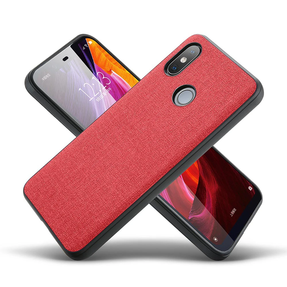 KISSCASE Bsiness тканевый чехол для телефона Xiaomi Mi 8 Lite 9 Play матовые простые Чехлы Redmi Note 5 7