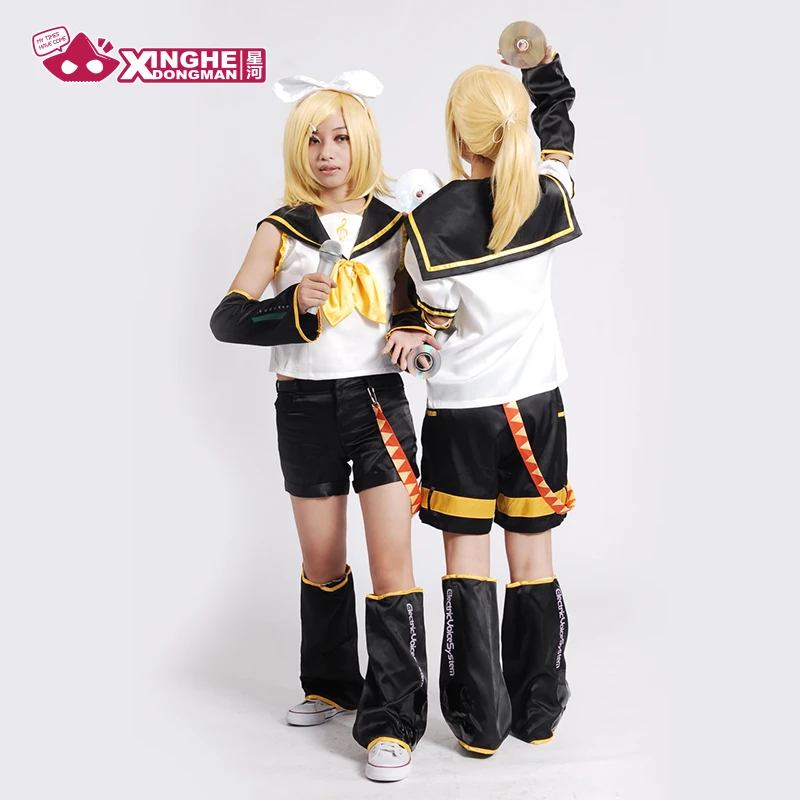 Milky Way Anime VOCALOID Kagamine Rin Kagamine len Miku Brother Sister Cosplay Costume Suit