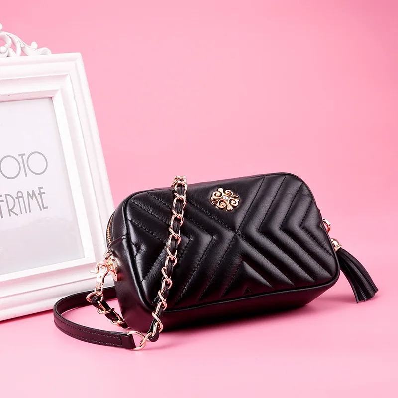 GIAEVVI натуральная кожа Crossbody Для женщин Сумочка дизайнер Малый Курьерские сумки