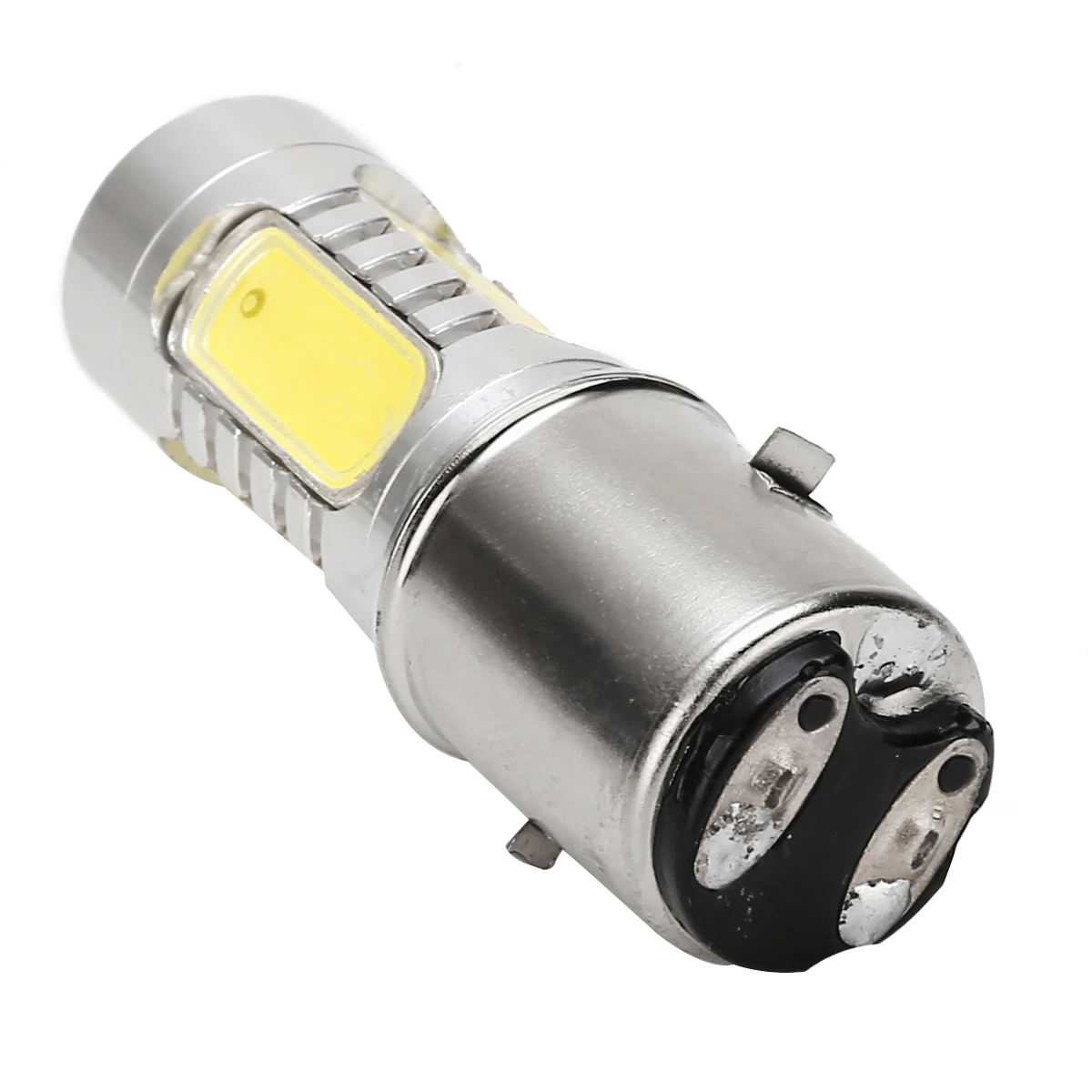 Универсальный 1 шт. белая мотоцикл H6 головной светильник DC12V 7 5 W BA20D 4 COB