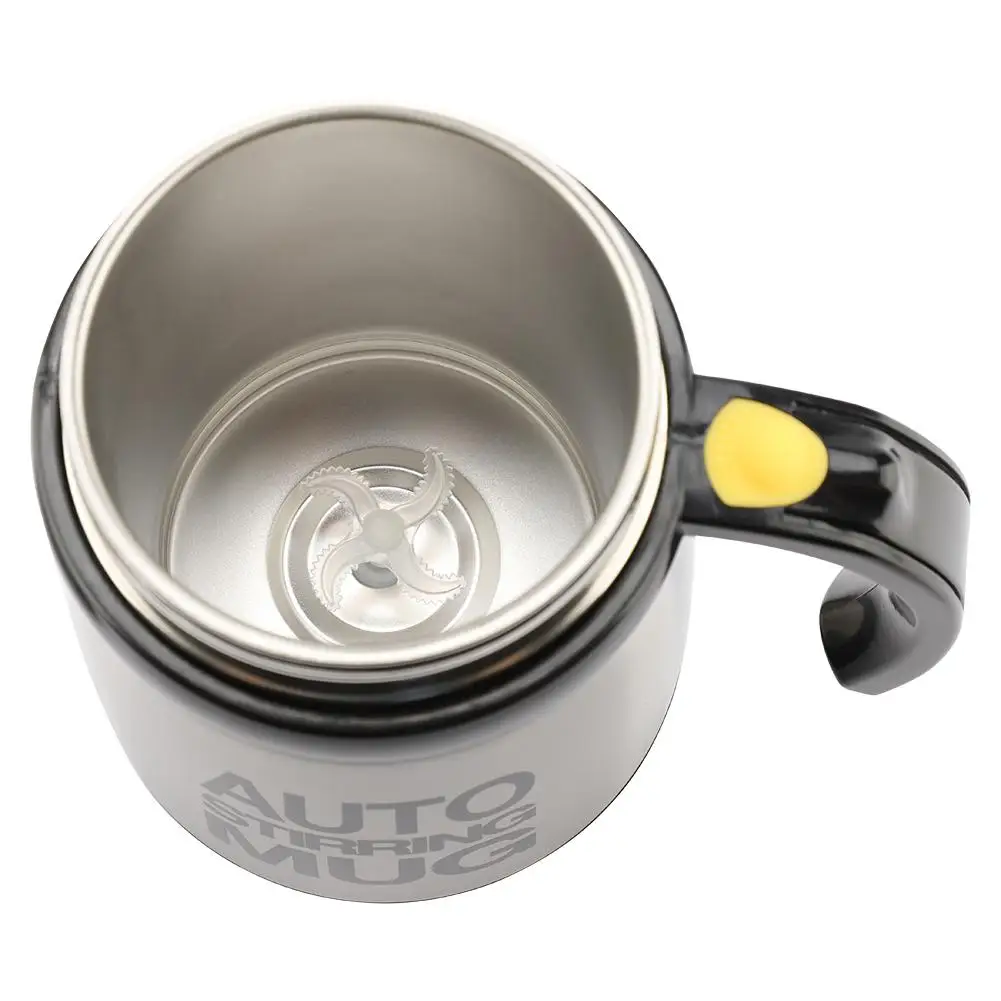 

400ml Kettle Automatic Electric Lazy Self Stirring Cup Coffee Milk Mixing kettle Smart Stainless Steel Juice Mix Cup Drinkware