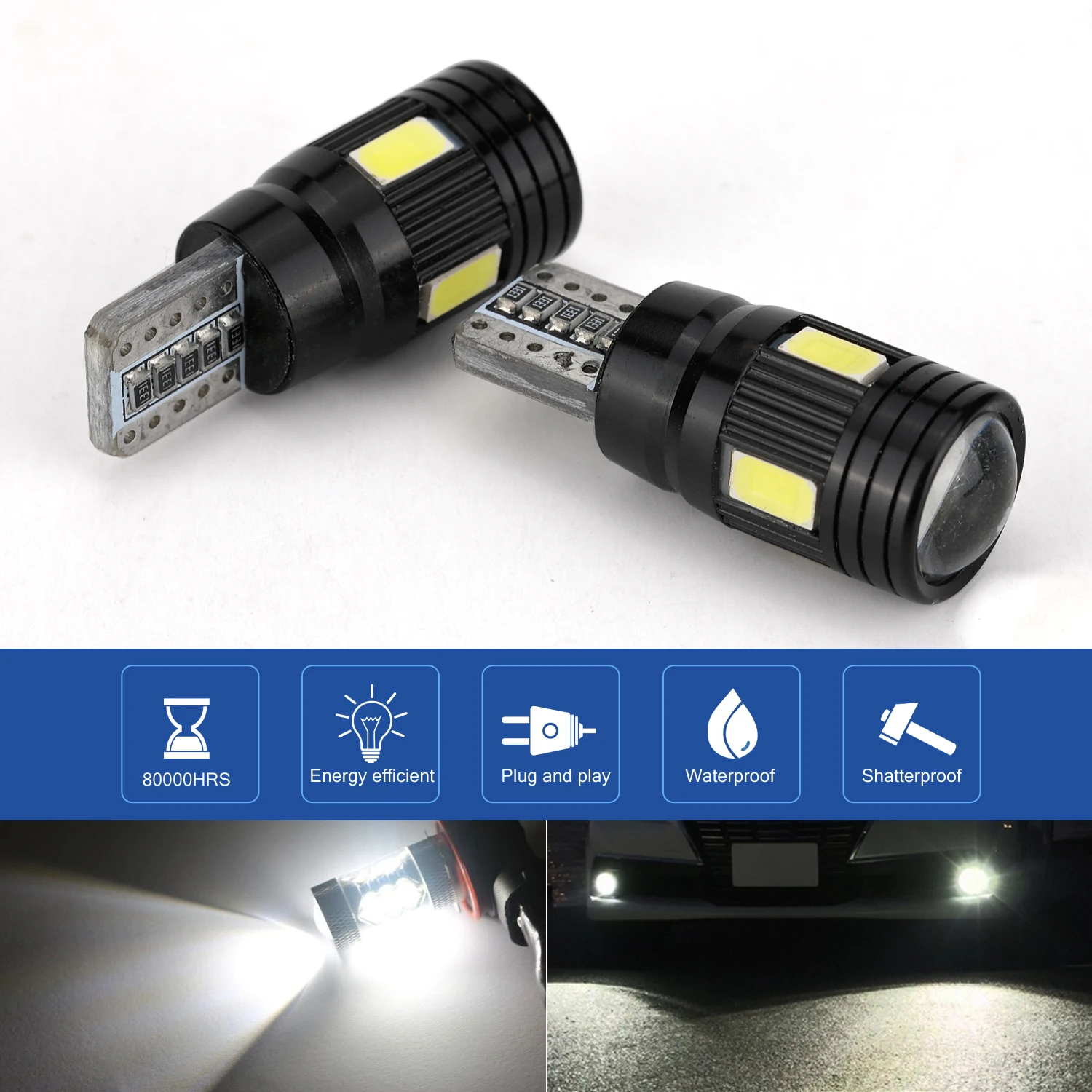 Mooreaxe T10 подсветка светодиодная лампа для автомобильных аксессуаров купольная
