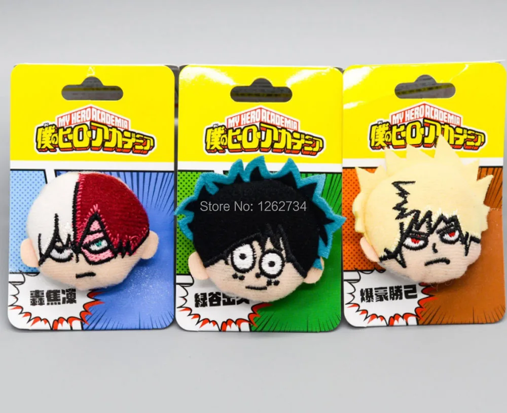 Мой герой Академии Bakugou Katsuki Todoroki шото haku 4 см Плюшевые брошь значок булавки