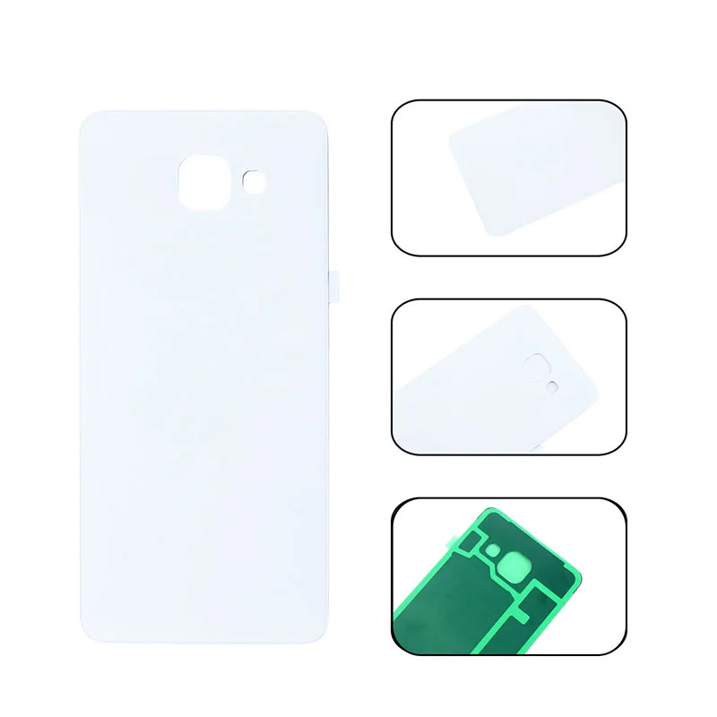 ocolor For Samsung Galaxy A3 2016 A310F Battery Cover Protective Back Replacement White Gold Rose 4.7'' |