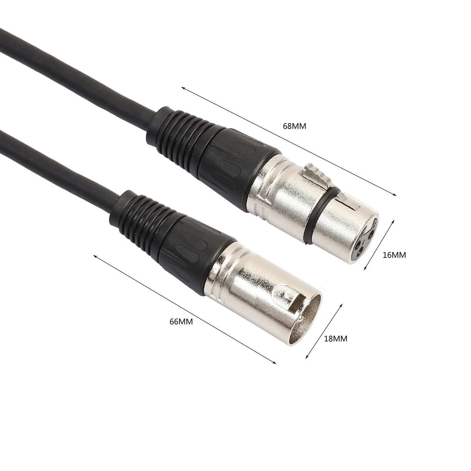 Соединительный кабель 6 футов-Xlr папа к Xlr гнездовой-сбалансированный Змеиный