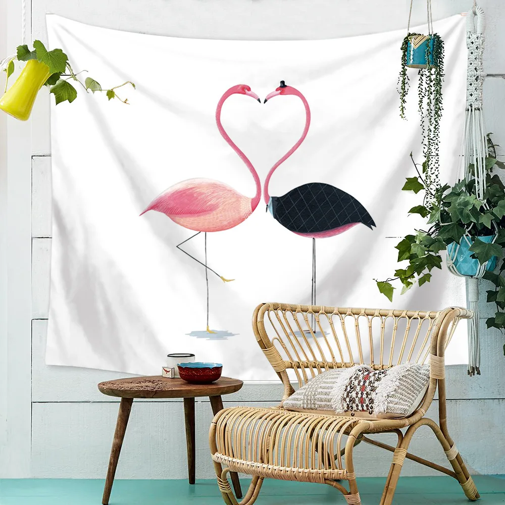 Фламинго перо Мандала стены гобелены украшения дома висит Boho пляжные коврики