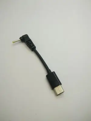 

USB Type C to DC 2.5*0.7mm Adapter Power Extension Cable Male to Male Elbow Type 20cm Black