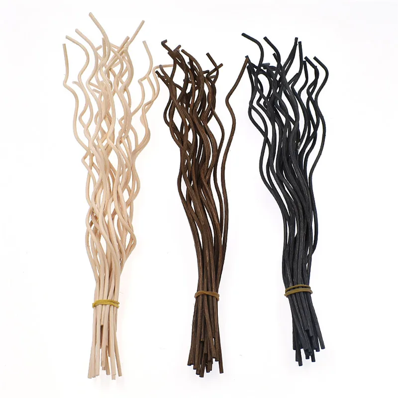 

20 шт. волнистый аромат ротанга диффузор Сменные заправляемые палочки освежитель воздуха комната духи рассеиватель из ротанга палочки
