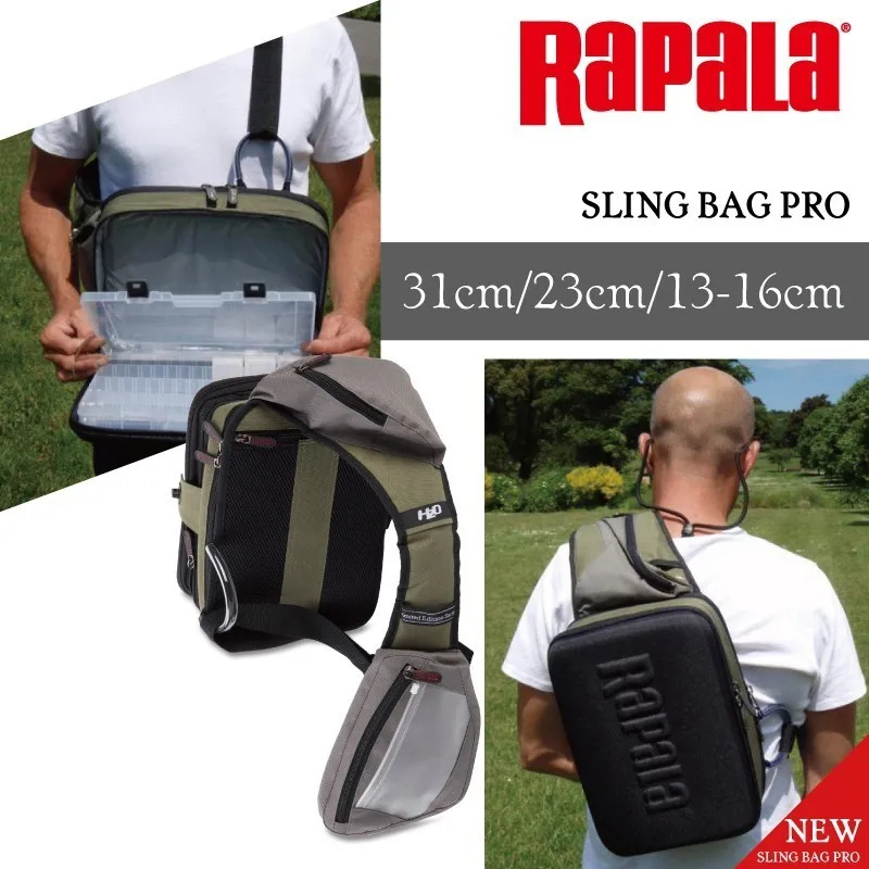 Сумка слинг Rapala Pro 46034 1 для рыбалки с карманами|Сумки рыбалки| |